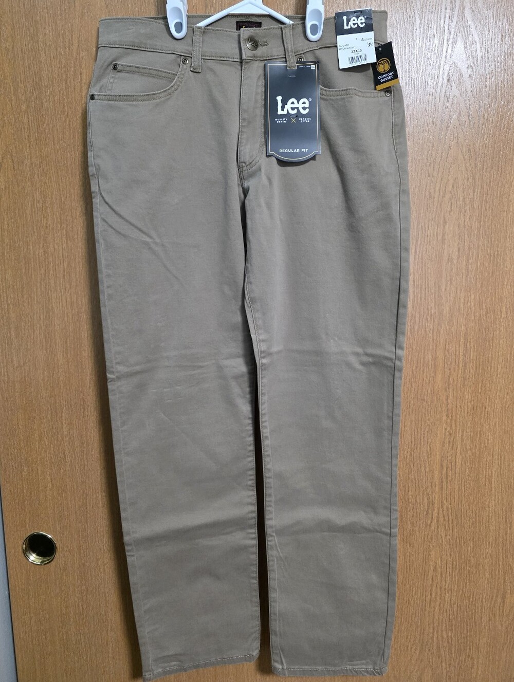 Mens 32x30 Lee Straight Leg Pants - Taupe